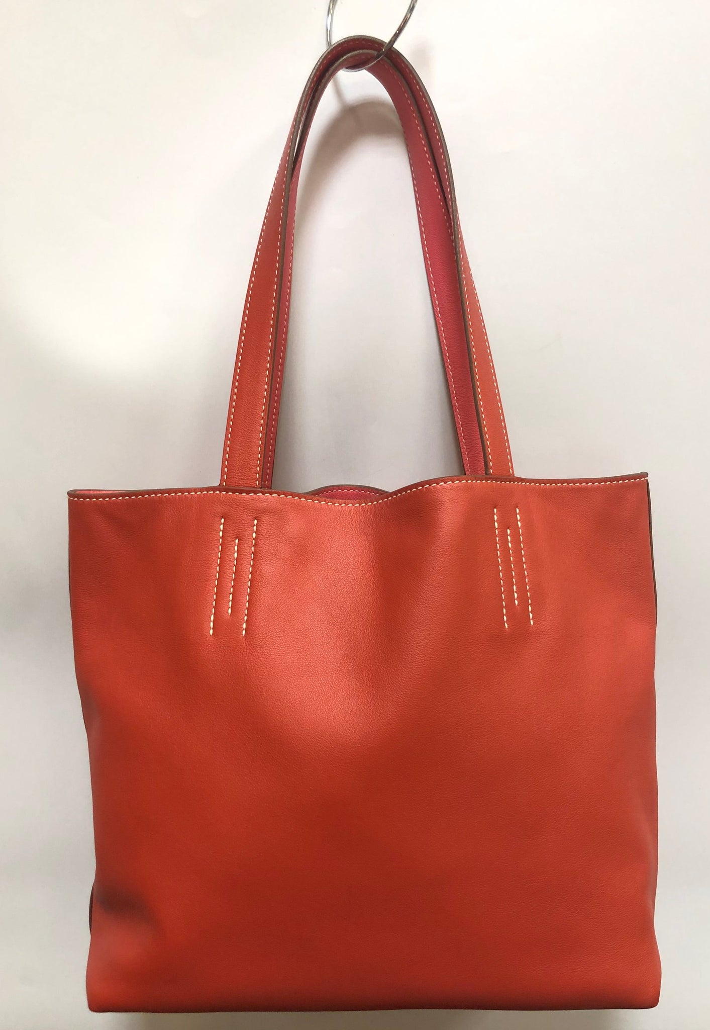 Hermes Clemence Leather Double Sens 36 Large Reversible Tote