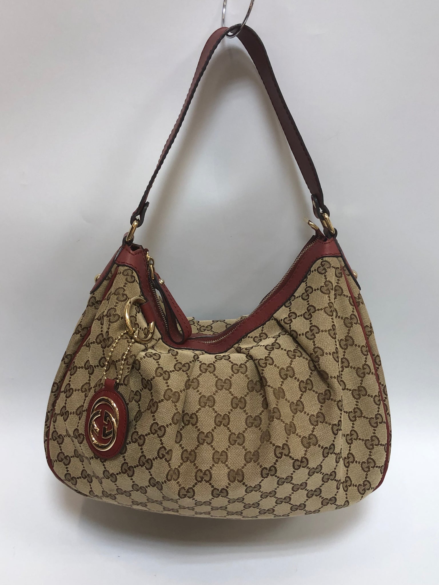 Gucci Sukey Tote Bag Navy GG Canvas Large