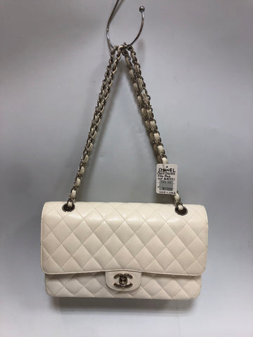 Chanel Double Flap Bag White